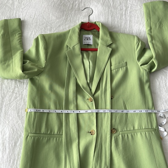 ZARA BLAZER SIZE S MULTI-POSITION BELT -
PISTACHIO - Picture 8 of 8